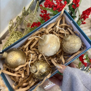 Gold Snowball Box