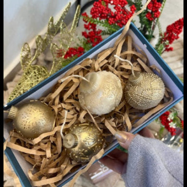 Gold Snowball Box